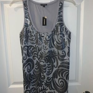 NWT Small Sequin Express tank top